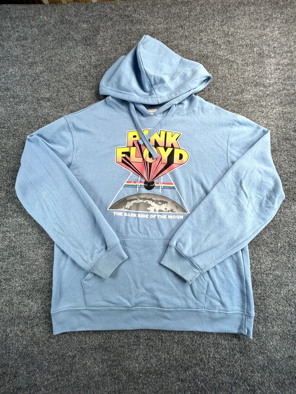 Pink Floyd Dark Side Of The Moon Hoodie WM'S Medium Graphic Pullover Sweatshirt - Picture 1 of 10
